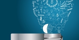 Creative Light Bulb With Drawing Business Strategy Plan